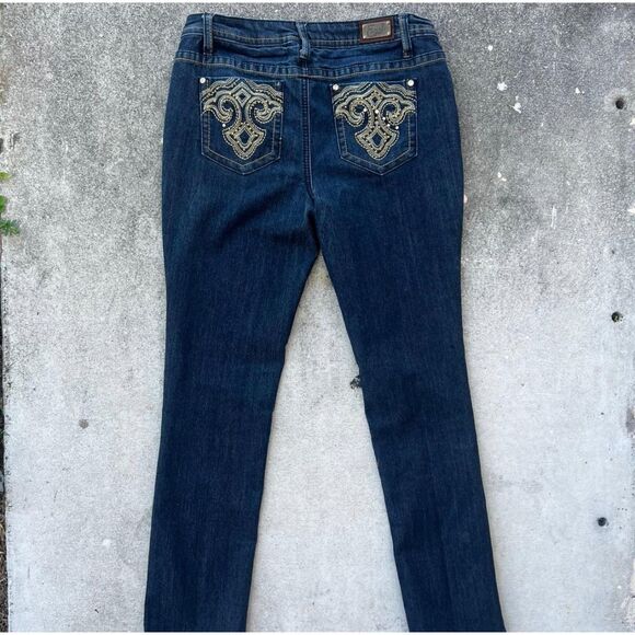 Vintage Y2K women’s Earl Jean embroidered pocket jeans size 4P - Picture 7 of 7